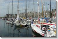 Les class 40 à l'arrivée Les Class 40 à l'arrivée